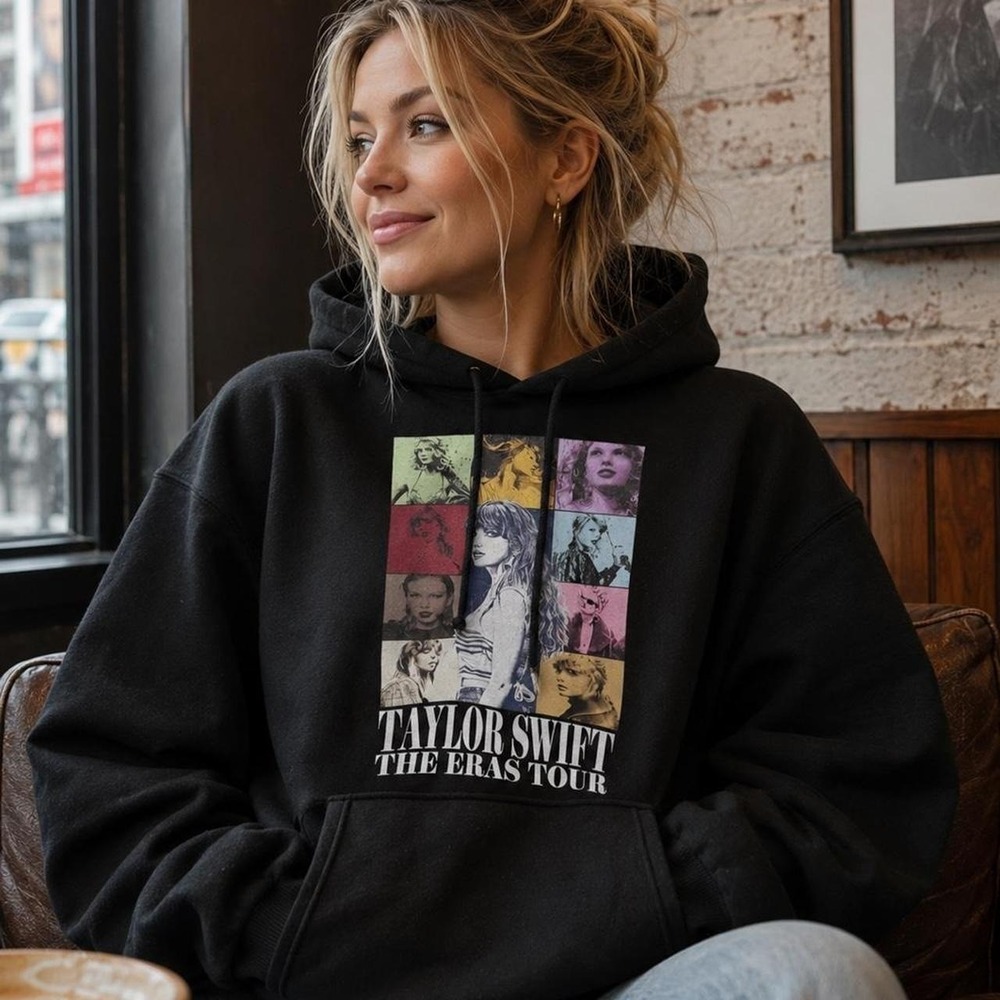 Taylor‎ Swift hoodie featuring iconic Eras Tour
